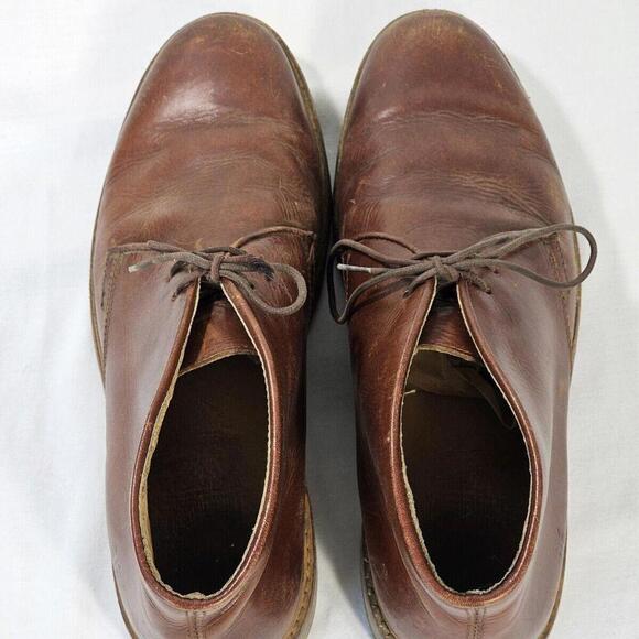 Frye Leather Brown Lace Up Oxford Chukka Ankle Boots Men's Size US 10.5 D - Picture 5 of 10